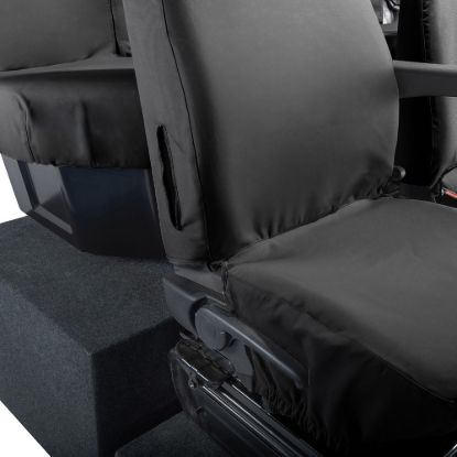 Picture of UK Custom Covers Vauxhall Movano Seat Covers Cotton-Backed PU (2010-2022) - Front & Rear No Folding Middle Seat & No Split Passenger Base | SC668B-416B