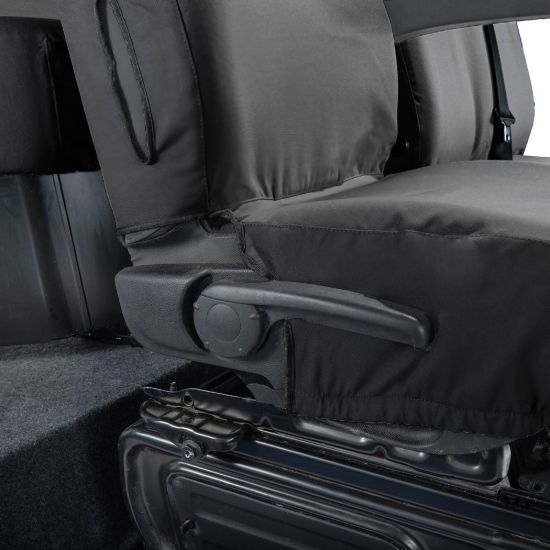 Picture of UK Custom Covers Vauxhall Movano Seat Covers Cotton-Backed PU (2010-2022) - Front & Rear No Folding Middle Seat & No Split Passenger Base | SC668B-416B