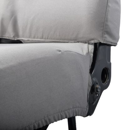 Picture of UK Custom Covers Vauxhall Movano Seat Covers Cotton-Backed PU (2010-2022) - Front No Folding Middle Seat & No Split Passenger Base - Grey | SC668G