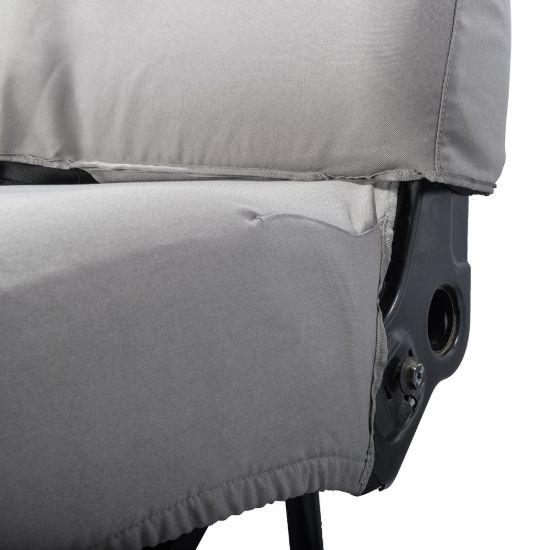 Picture of UK Custom Covers Vauxhall Movano Seat Covers Cotton-Backed PU (2010-2022) - Front No Folding Middle Seat & No Split Passenger Base - Grey | SC668G