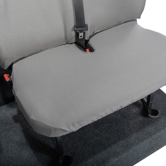 Picture of UK Custom Covers Vauxhall Movano Seat Covers Cotton-Backed PU (2010-2022) - Front & Rear No Folding Middle Seat & No Split Passenger Base - Grey | SC668G-416G
