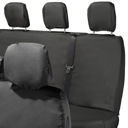 Picture of UK Custom Covers Vauxhall Movano Seat Covers Cotton-Backed PU (2010-2022) - Front & Rear With Folding Middle Seat & Split Passenger Base | SC669B-416B