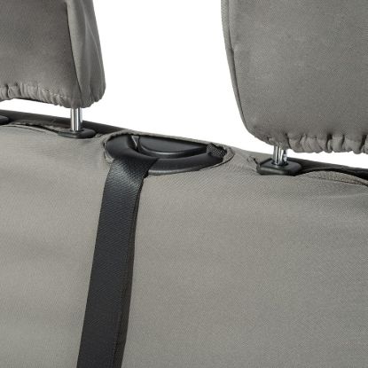 Picture of UK Custom Covers Vauxhall Movano Seat Covers Cotton-Backed PU (2010-2022) - Front & Rear With Folding Middle Seat & Split Passenger Base - Grey | SC669G-416G