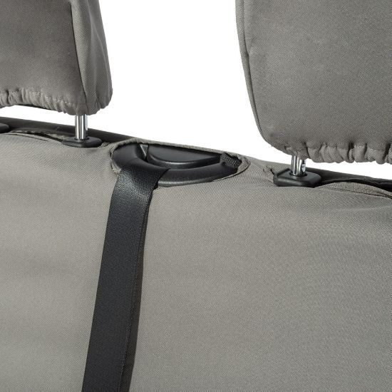 Picture of UK Custom Covers Vauxhall Movano Seat Covers Cotton-Backed PU (2010-2022) - Front & Rear With Folding Middle Seat & Split Passenger Base - Grey | SC669G-416G