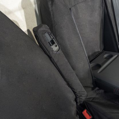 Picture of UK Custom Covers Citroen Relay Cotton-Backed Front Seat Covers (2022 Onwards) - With Pull Down Tray | SC817B