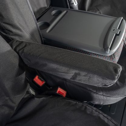 Picture of UK Custom Covers Fiat Ducato Cotton-Backed Front Seat Covers (2022 Onwards) - With Pull Down Tray | SC817B