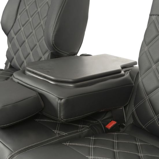 Picture of UK Custom Covers Citroen Berlingo Double Diamond Bentley Stitch Leatherette Front Seat Covers (2008-2018) - 3 Seats | SC886B