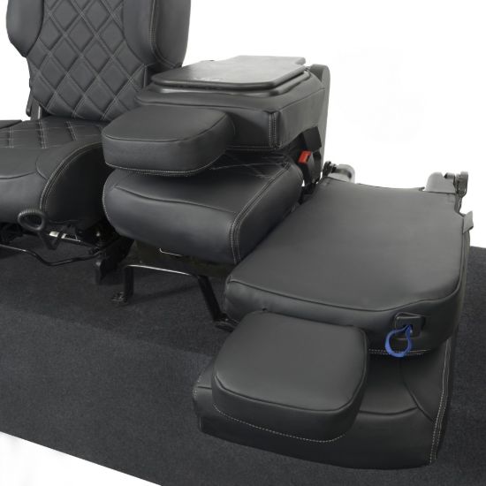 Picture of UK Custom Covers Citroen Berlingo Double Diamond Bentley Stitch Leatherette Front Seat Covers (2008-2018) - 3 Seats | SC886B