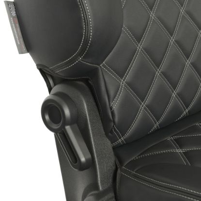 Picture of UK Custom Covers Citroen Berlingo Double Diamond Bentley Stitch Leatherette Front Seat Covers (2008-2018) - 3 Seats | SC886B