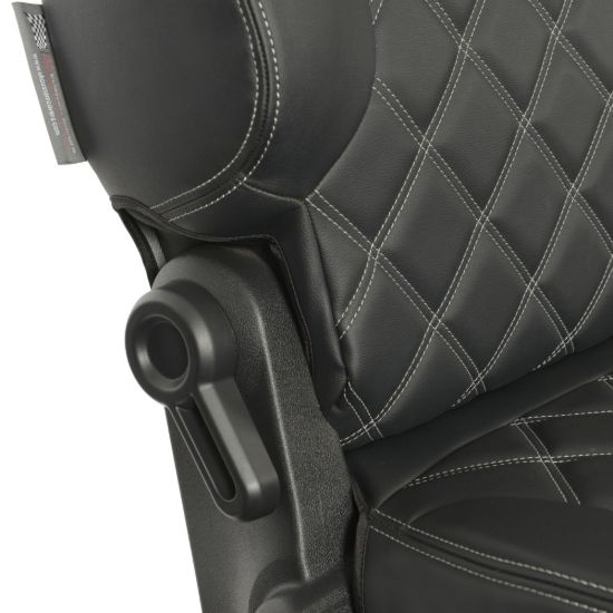 Picture of UK Custom Covers Citroen Berlingo Double Diamond Bentley Stitch Leatherette Front Seat Covers (2008-2018) - 3 Seats | SC886B