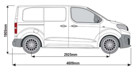 Picture of Rhino KammEdge Roof Rack 2.2m long x 1.4m wide for Citroen Dispatch 2016-Onwards | L1 | H1 | Twin Rear Doors | L659