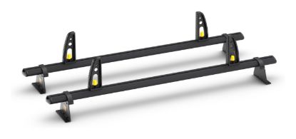 Van Guard ULTI Bar+ Black (Aluminium) - 2 Roof Bars for Fiat Talento 2016-2021 | L1, L2 | H1