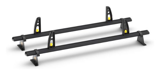 Van Guard ULTI Bar+ Black (Aluminium) - 2 Roof Bars for Nissan NV300 2016-Onwards | L1, L2 | H1