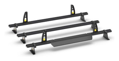 Van Guard ULTI Bar+ Black (Aluminium) - 3 Roof Bars for Fiat Talento 2016-2021 | L1, L2 | H1