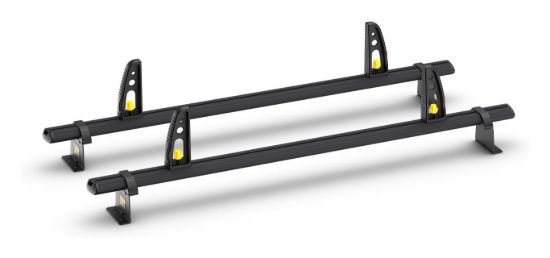 Van Guard ULTI Bar+ Black (Aluminium) - 2 Roof Bars for Fiat Doblo 2022-Onwards | L1, L2 | H1