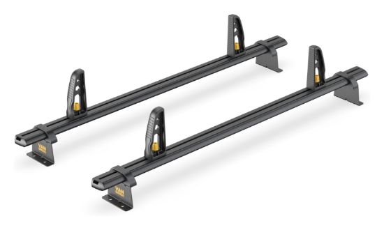 Black ULTI Bar 2 bar roof bar system alternative view