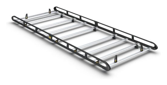 Van Guard ULTI Rack+ Black (Aluminium) - 9 Bar Roof Rack for Mercedes Sprinter 2006-2018 | L3 | H2 | Twin Rear Doors