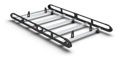Van Guard ULTI Rack+ Black (Aluminium) - 5 Bar Roof Rack for Ford Transit Connect 2013-2024 | L2 | H1 | Twin Rear Doors