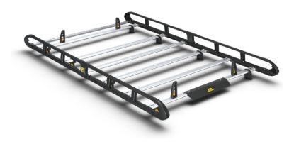 Van Guard ULTI Rack+ Black (Aluminium) - 6 Bar Roof Rack for Nissan Primastar 2022-Onwards | L1 | H1 | Tailgate