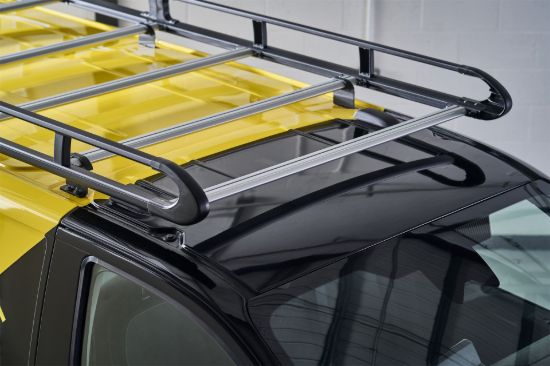 Black ULTI Rack side rail close-up