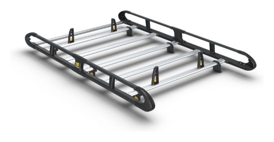 Van Guard ULTI Rack+ Black (Aluminium) - 5 Bar Roof Rack for Mercedes Citan 2022-Onwards | L1 | H1 | Twin Rear Doors
