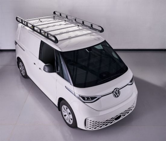 Black ULTI Rack roof rack front three-quarter view