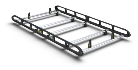 Van Guard ULTI Rack+ Black (Aluminium) - 5 Bar Roof Rack for Iveco eJolly 2026-Onwards | L2 | H1 | Tailgate