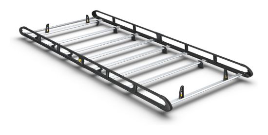 Van Guard ULTI Rack+ Black (Aluminium) - 8 Bar Roof Rack for Renault Master 2024-Onwards | L3 | H2 | Twin Rear Doors