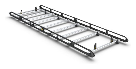 Van Guard ULTI Rack+ Black (Aluminium) - 9 Bar Roof Rack for Mercedes Sprinter 2006-2018 | L4 | H2 | Twin Rear Doors