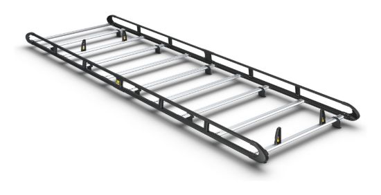 Van Guard ULTI Rack+ Black (Aluminium) - 9 Bar Roof Rack for MAN TGE 2017-Onwards | L5 | H3 | Twin Rear Doors