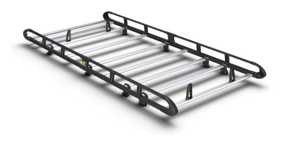 Van Guard ULTI Rack+ Black (Aluminium) - 8 Bar Roof Rack for Iveco Daily 2014-Onwards | L1 | H1 | Twin Rear Doors