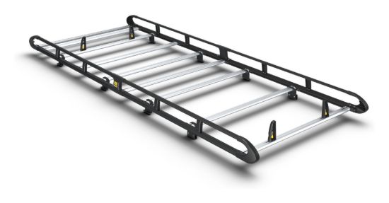 Van Guard ULTI Rack+ Black (Aluminium) - 8 Bar Roof Rack for Iveco Daily 2014-Onwards | L2 | H1 | Twin Rear Doors