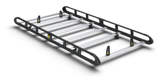 Van Guard ULTI Rack+ Black (Aluminium) - 6 Bar Roof Rack for Maxus eDeliver 3 2021-Onwards | L1 | H1 | Twin Rear Doors