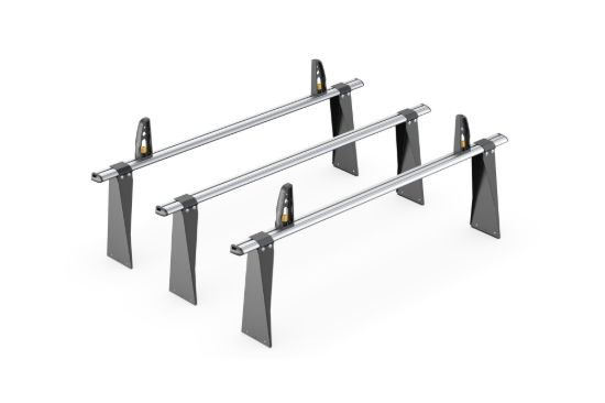 Picture of Van Guard ULTI Bar+ (Aluminium) - 3 Roof Bars for Ford Transit 2000-2014 with Roller Bundle | L2, L3, L4 | H3 | VG154-3#VGR-19