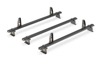 Black ULTI Bar 3 bar roof bar system alternative view