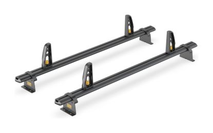 Black ULTI Bar 2 bar roof bar system alternative view