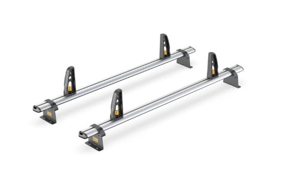Picture of Van Guard ULTI Bar+ (Aluminium) - 2 Roof Bars for Maxus Deliver 9 2020-Onwards with Roller Bundle | L3 | H2, H3 | Twin Rear Doors | VG342-2#VGR-06