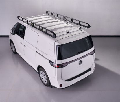 Black ULTI Rack roof rack rear three-quarter view