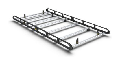 Van Guard ULTI Rack+ Black (Aluminium) - 7 Bar Roof Rack for Mercedes Sprinter 2006-2018 | L1 | H1 | Twin Rear Doors