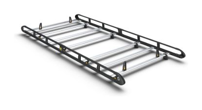Van Guard ULTI Rack+ Black (Aluminium) - 7 Bar Roof Rack for Mercedes Sprinter 2006-2018 | L2 | H2 | Twin Rear Doors