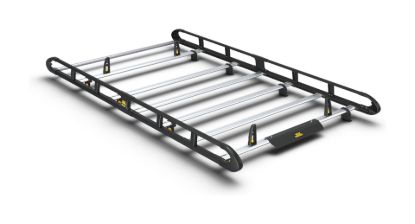 Van Guard ULTI Rack+ Black (Aluminium) - 6 Bar Roof Rack for Fiat Talento 2016-2021 | L1 | H1 | Twin Rear Doors