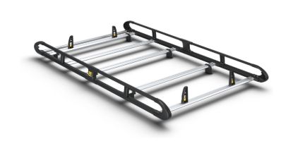 Van Guard ULTI Rack+ Black (Aluminium) - 5 Bar Roof Rack for Toyota Proace 2016-Onwards | L2 | H1 | Tailgate